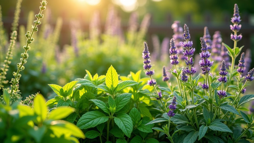 aromatic herbs repel mosquitoes