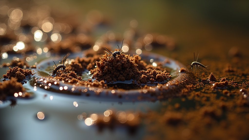 coffee grounds eliminate larvae