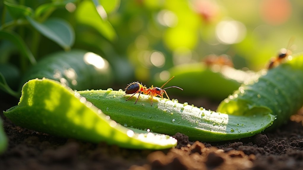 cucumber peels deter ants