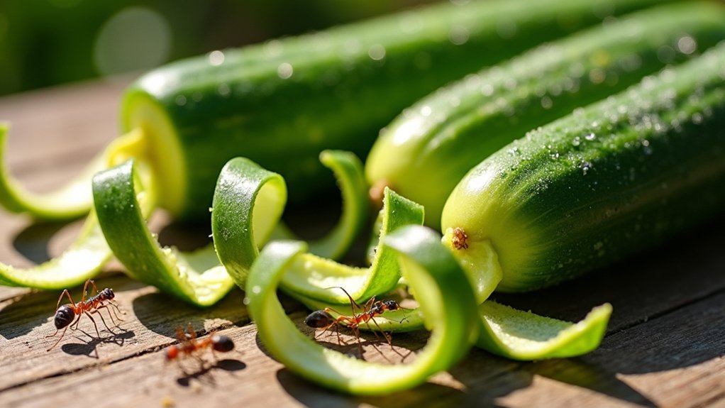 cucumber peels deter ants