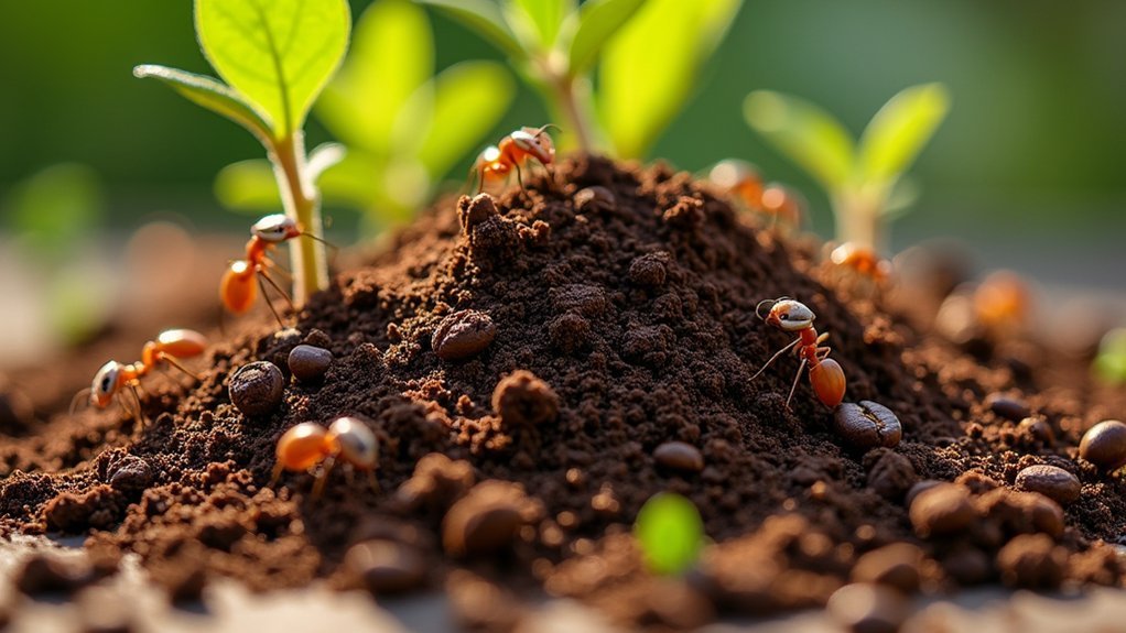 repel ants with coffee