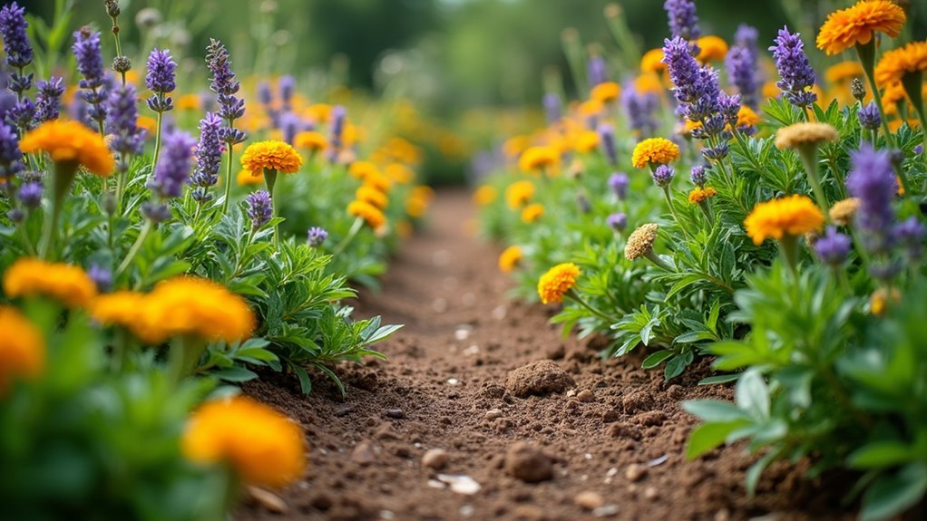 ant repelling herbs and flowers