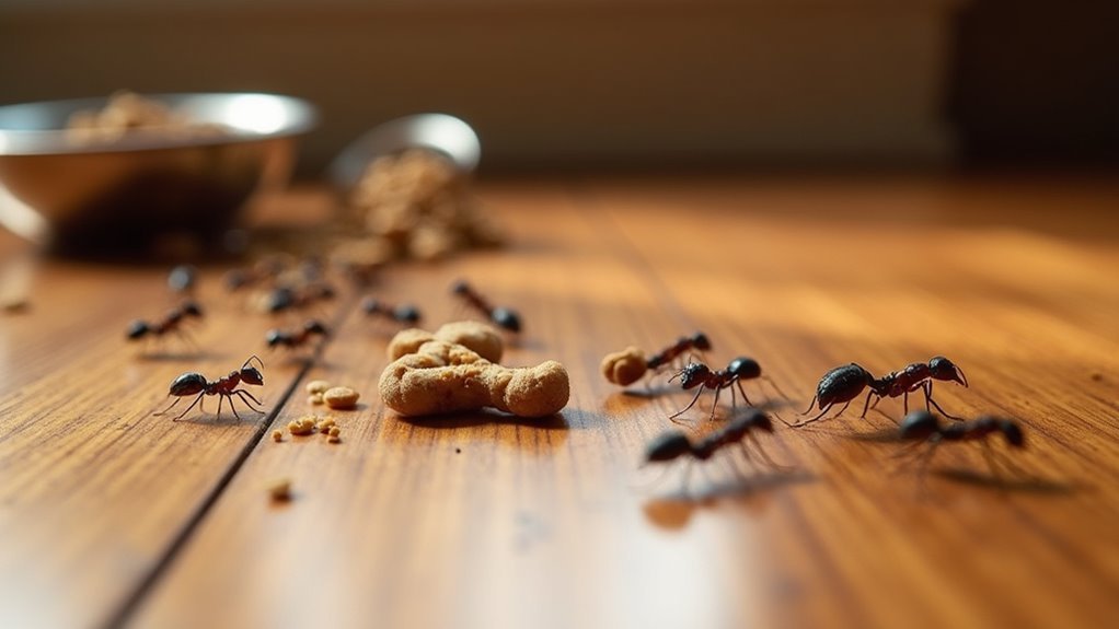 ants attracted by food