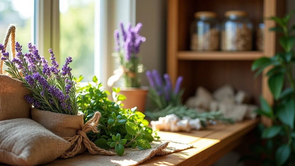 aromatic herbs deter carpet beetles