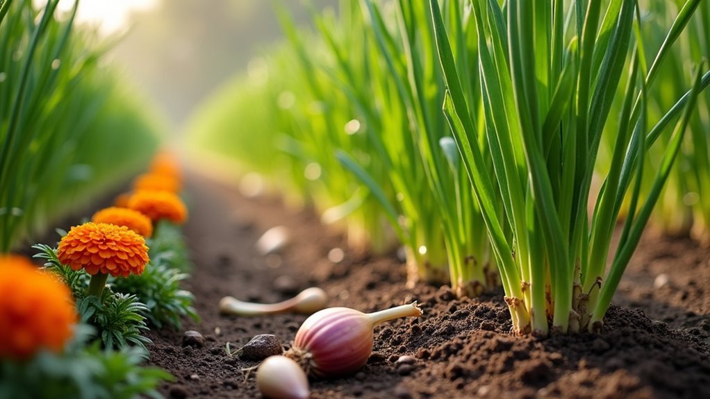 avoid planting with garlic