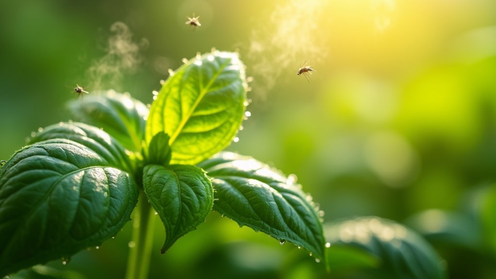 basil oil repels mosquitoes naturally