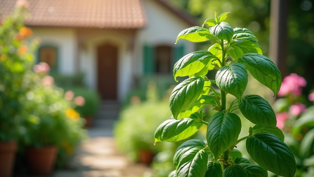 basil plants as pest deterrents