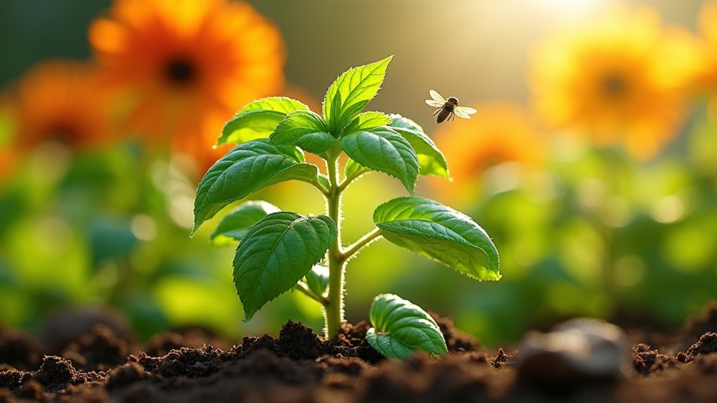 basil repels garden flies