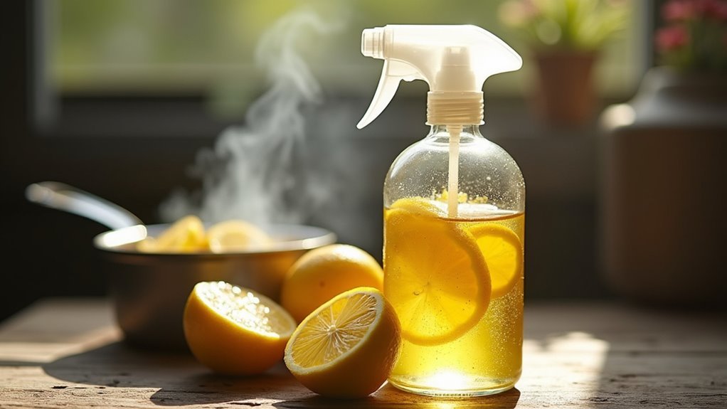 boiled lemon water flea spray