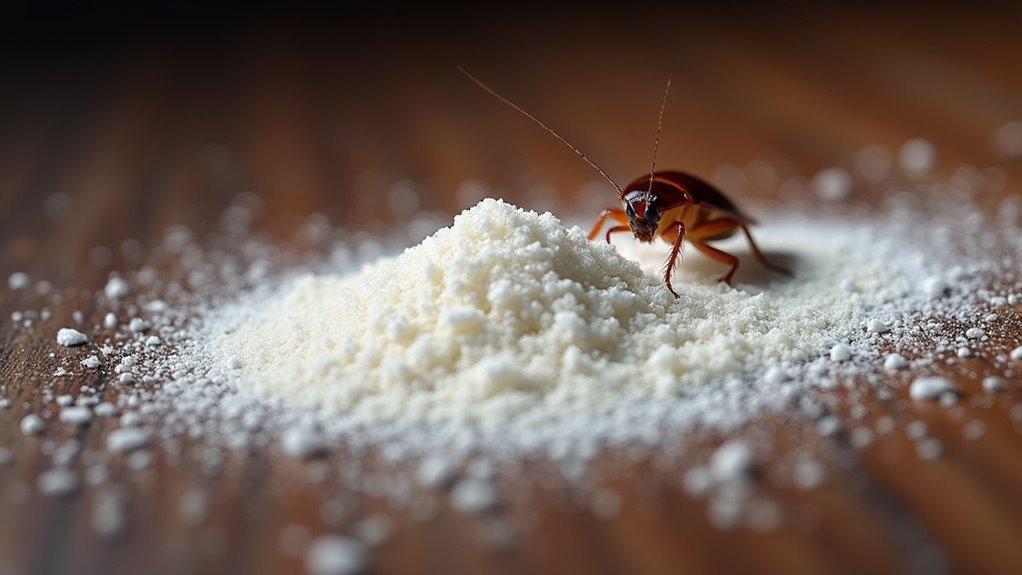 boric acid cockroach elimination method
