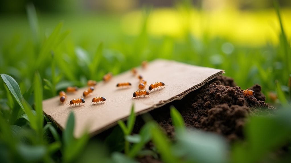 cardboard traps attract termites