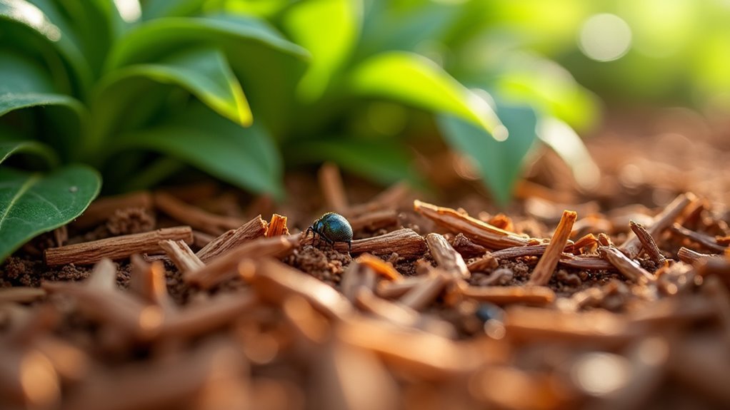 cedar mulch repels garden pests