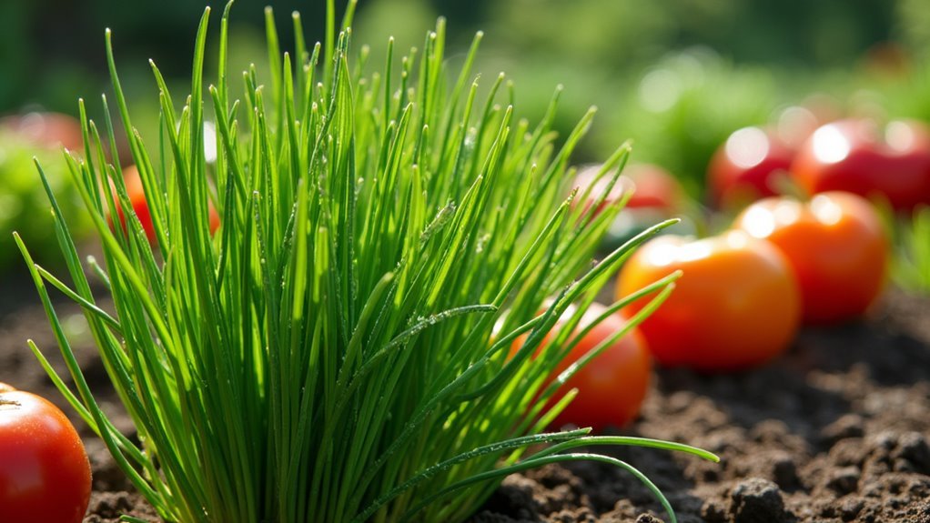 chives repel garden pests