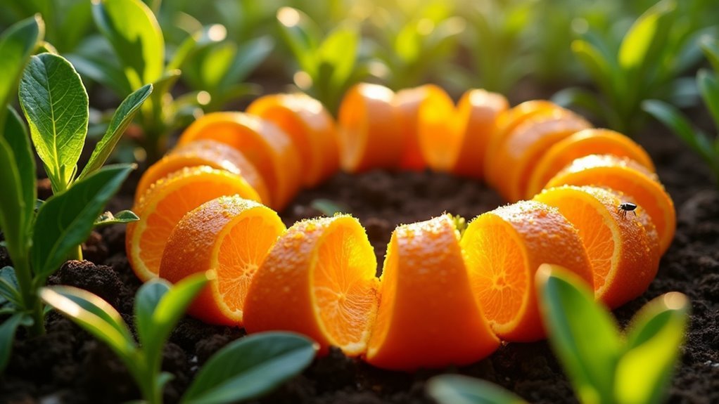 citrus barriers repel garden pests