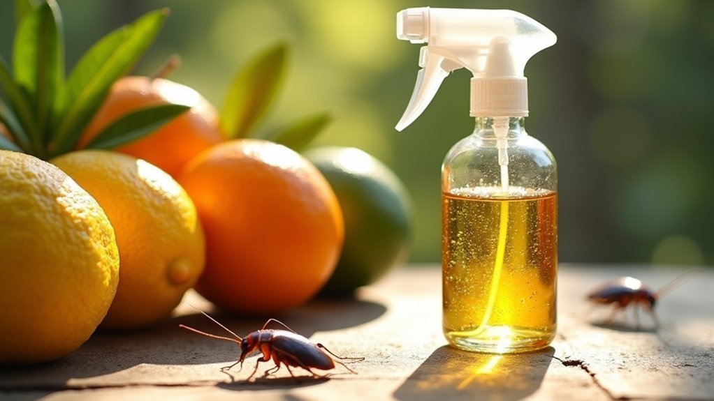 citrus oil cockroach elimination methods