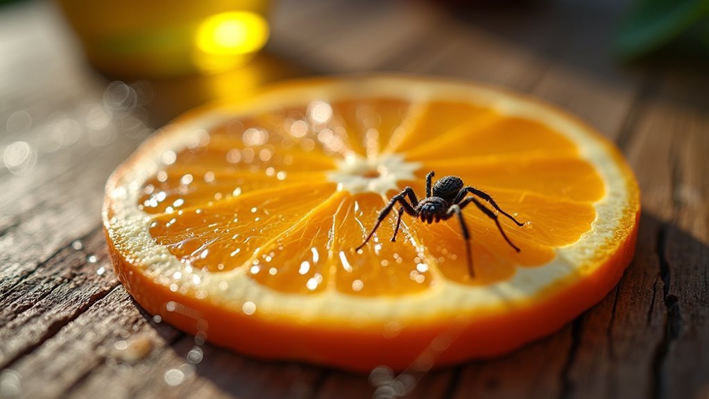 citrus oil repels spiders