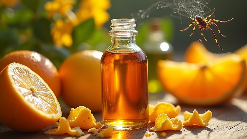 citrus oils repel spiders