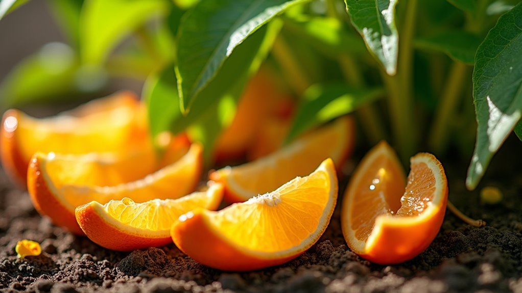 citrus peels attract pests