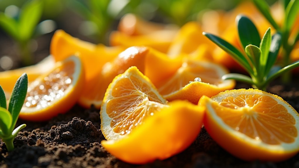 citrus peels deter pests