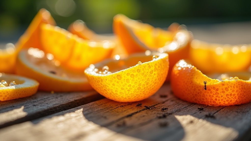 citrus peels repel ants
