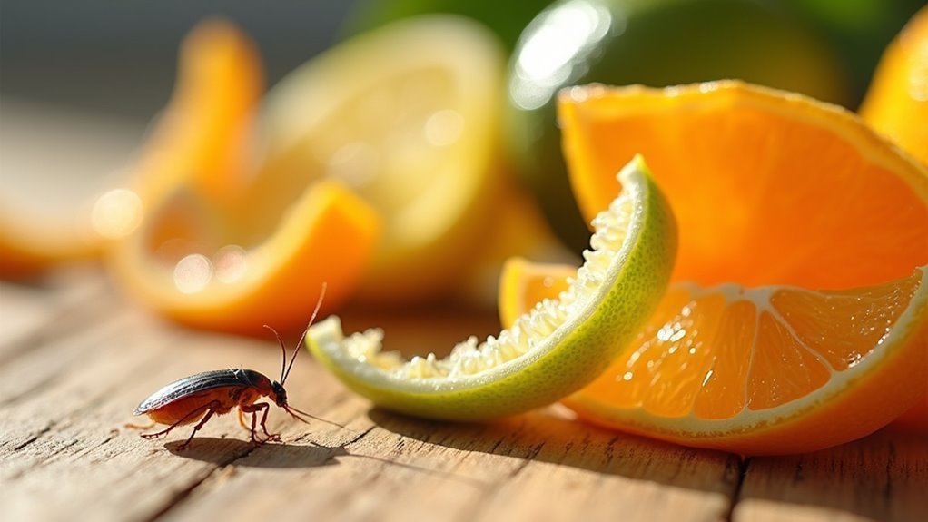 citrus peels repel cockroaches
