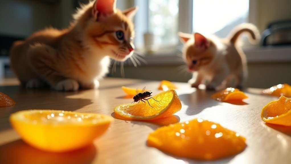 citrus peels repel flies naturally