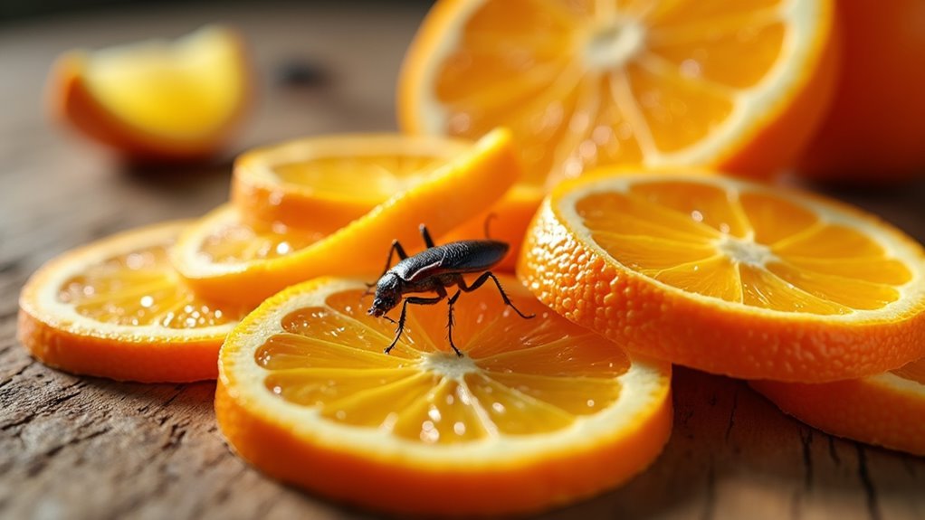 citrus peels repel roaches