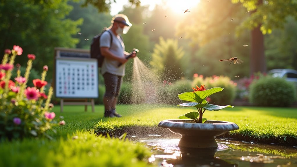 consistent larvicide application schedule