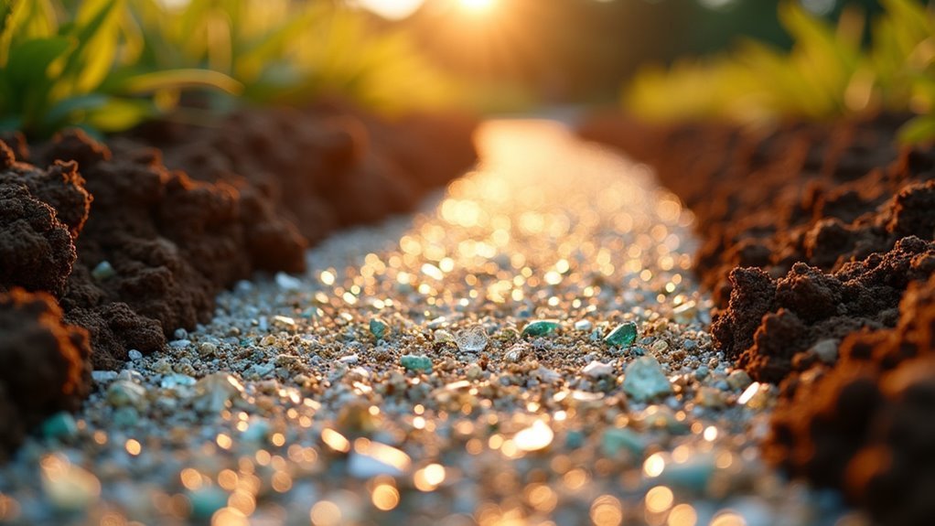 crushed glass termite barrier installation