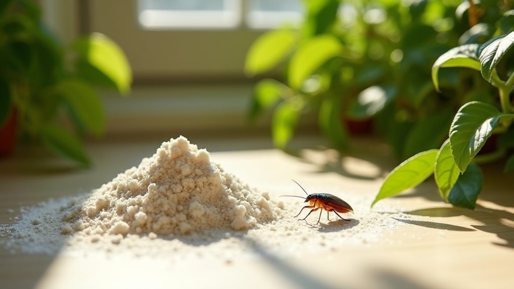 diatomaceous earth cockroach deterrent