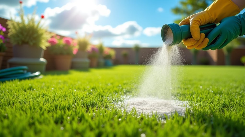 diatomaceous earth lawn treatment