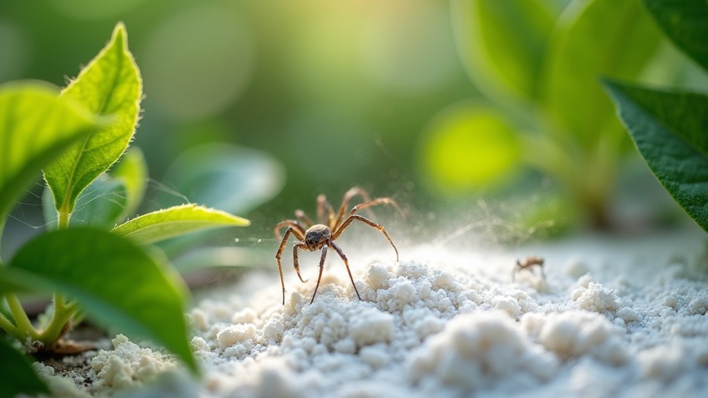 diatomaceous earth spider barrier