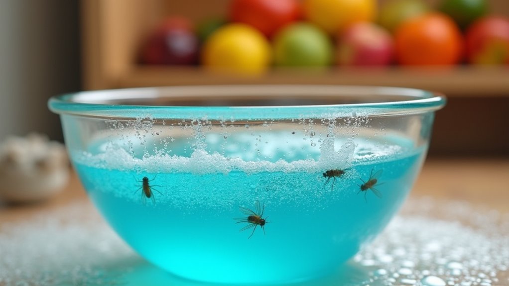 dish soap traps flies effectively