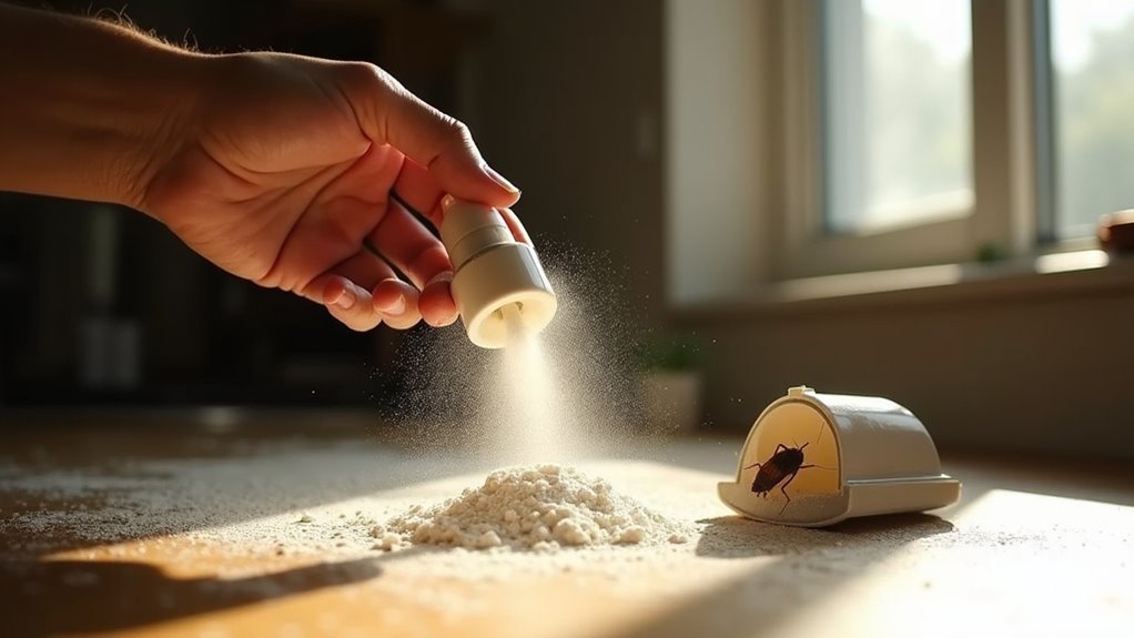 effective cockroach dusting techniques