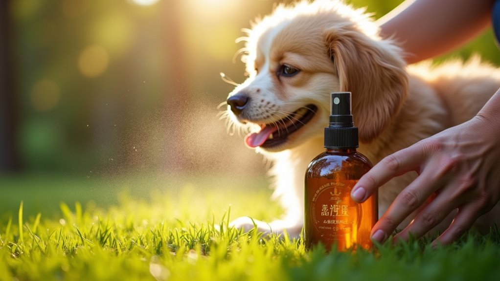 effective flea spray application