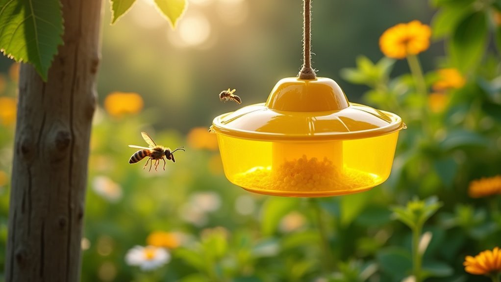 effective wasp trap placement