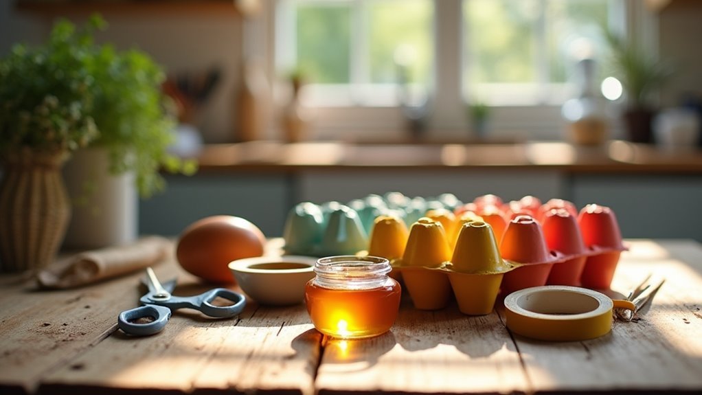 egg carton fly trap