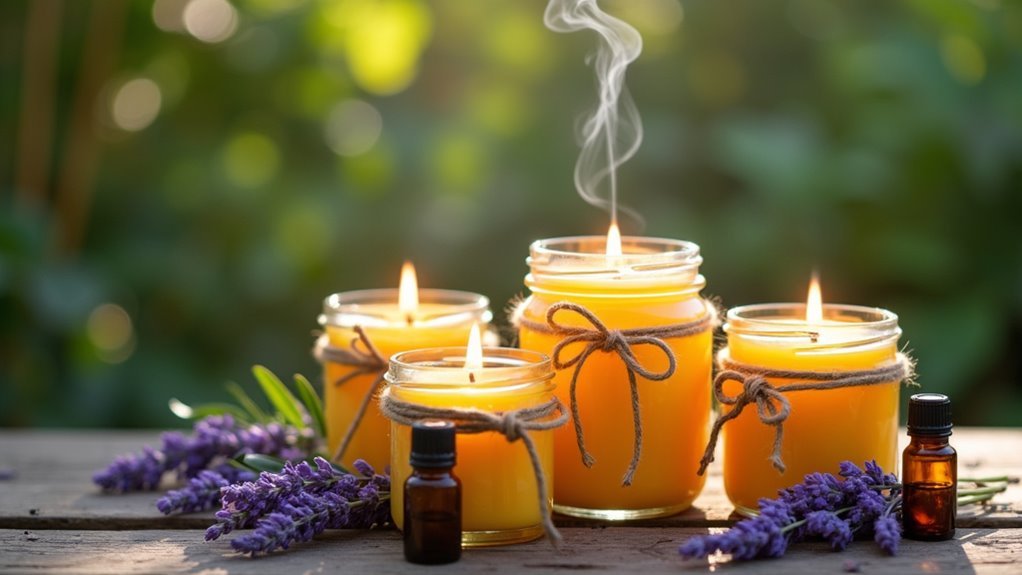 enhanced pest repellent candles