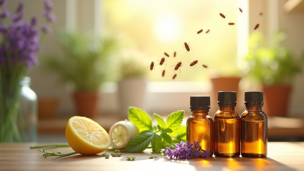 essential oils repel flies