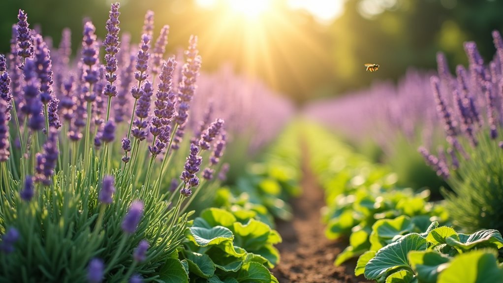 establish lavender for pest management