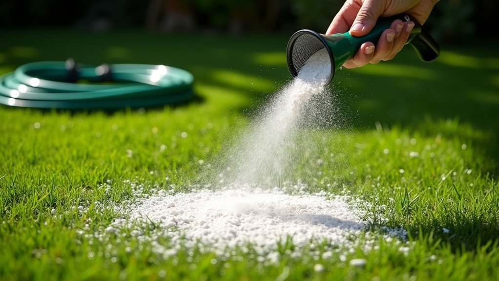 evenly distribute diatomaceous earth