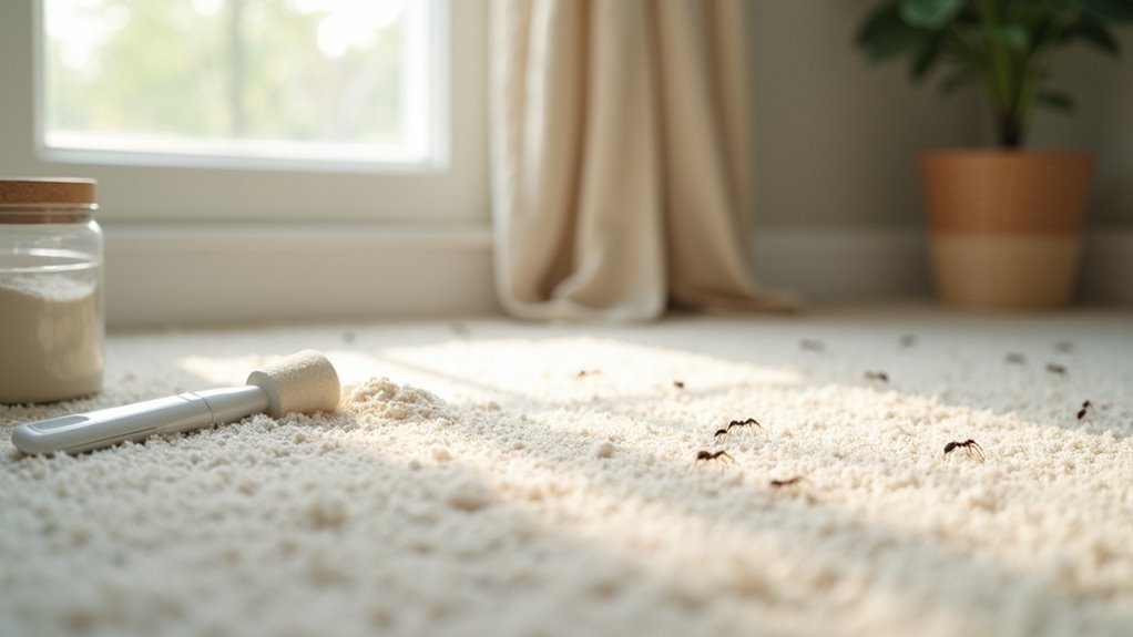 evenly distribute diatomaceous earth