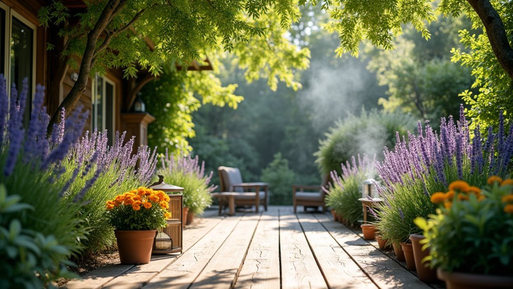 fragrant fly repelling plant barriers