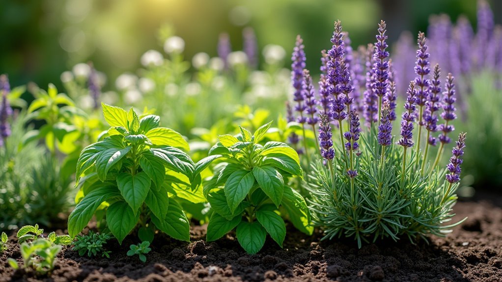 fragrant herbs repel unwanted bugs