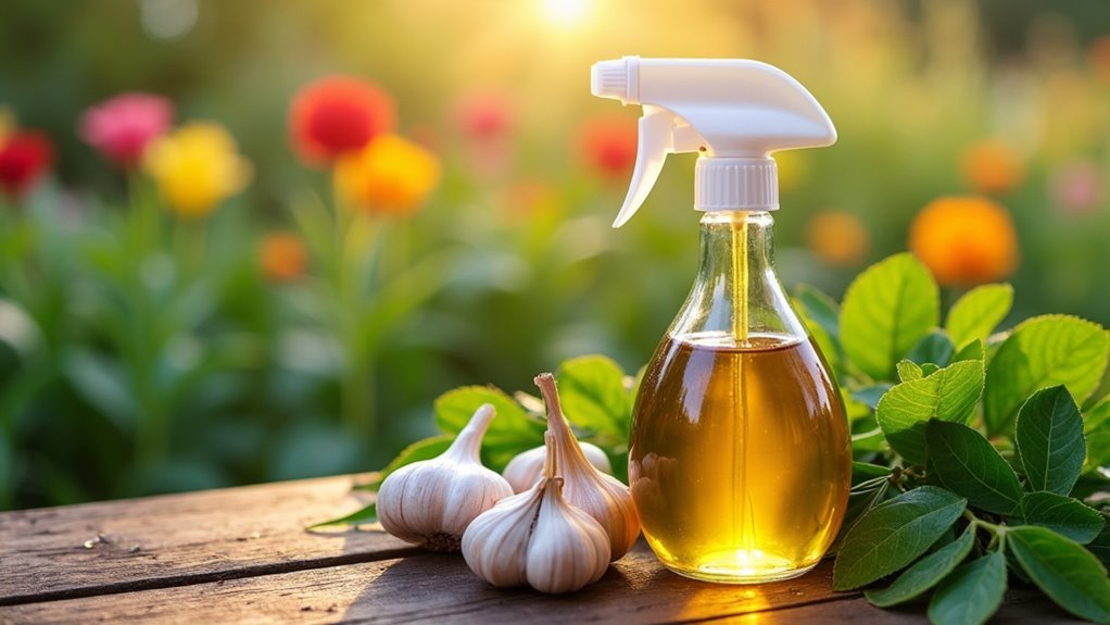 garlic neem pest control spray