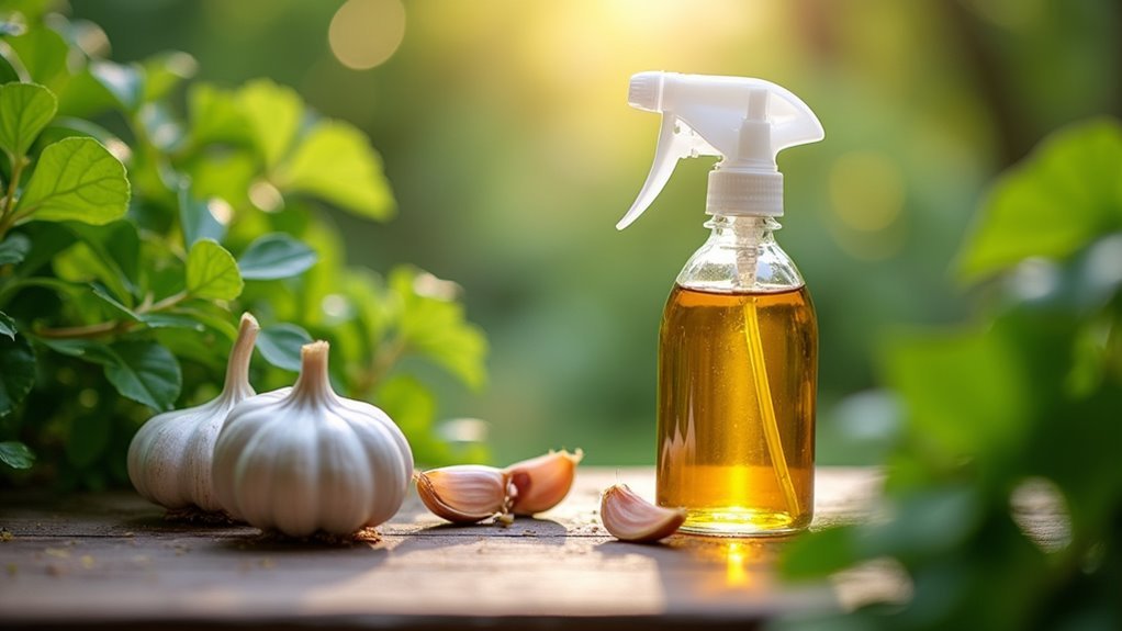 garlic oil pest spray