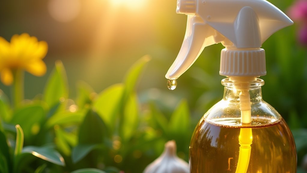 garlic oil repels garden pests