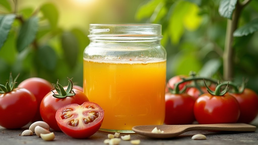 garlic pest spray preparation