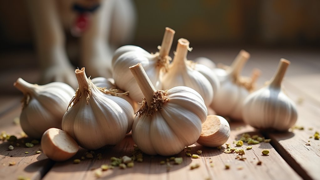 garlic repels fleas ticks