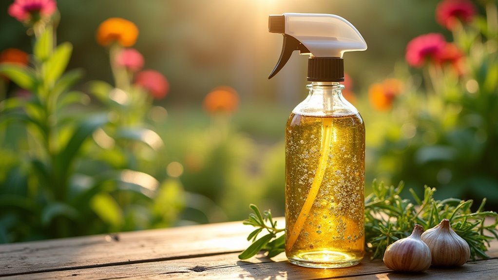 garlic spray deters pests